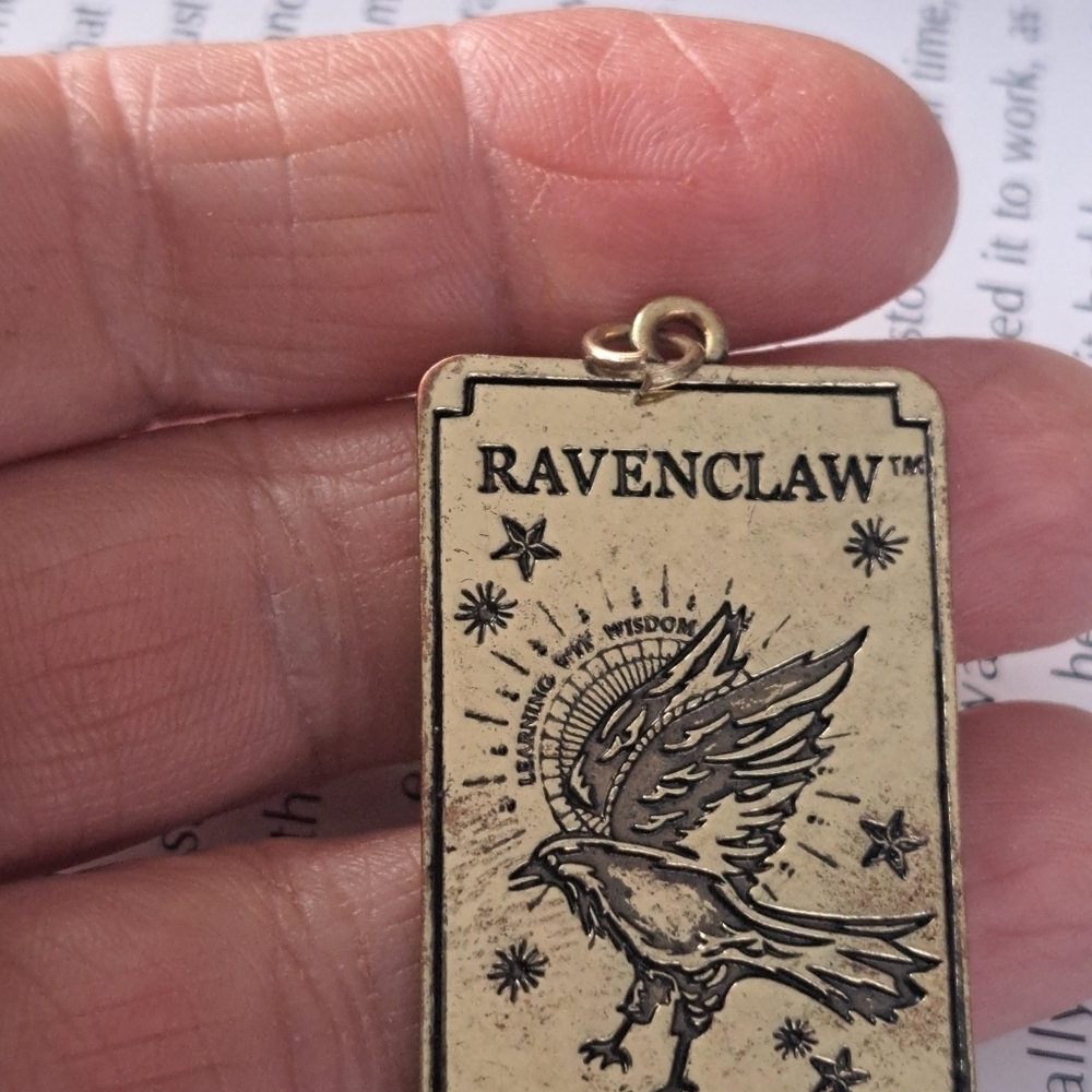 Harry Potter Ravenclaw Necklace Gold  Pendant Wizarding World - Picture 2 of 3